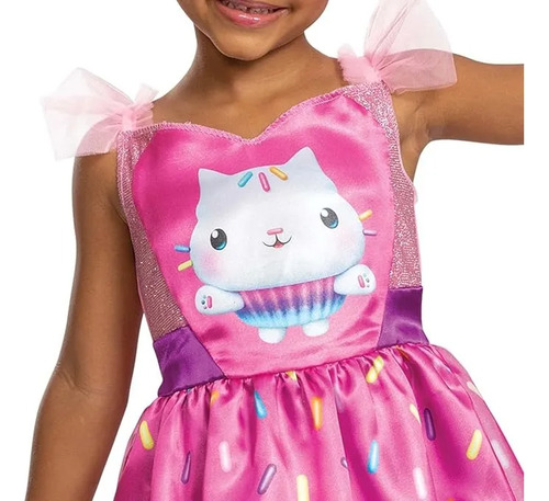 Dreamworks Gabby's Dollhouse, Disfraz Oficial De Gabby Rosa 4 A 6 Años