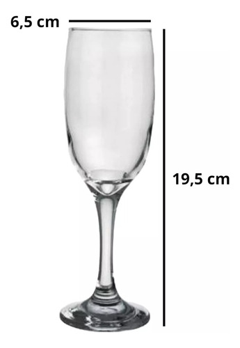 Set 12 Copas Flauta 220mlpara Champagne Vidrio Windsor Nadir Cristal