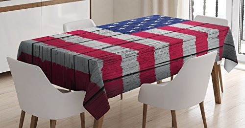 Ambesonne Usa Tablecloth, Cuarto De July Independence 21t4v