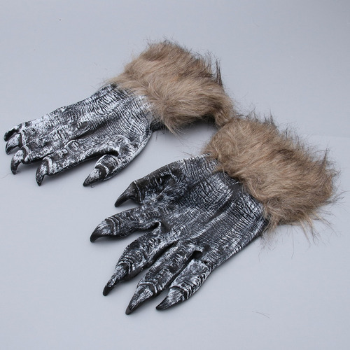Halloween Cabeza De Lobo Garra Props Terrible Lobo Maquillaj