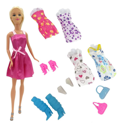 Kiara Muñeca Con Ropa Y Zapatos Fashion Con 25 Accesorios