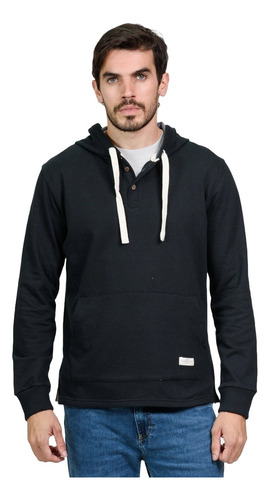 Buzo Hoodie Canguro Botones Hombre Brooksfield Moda 8311b