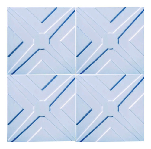 Molde 3d Placas Antihumedad Revestimiento 40 X 40 Simétrico Forma Cuadrada