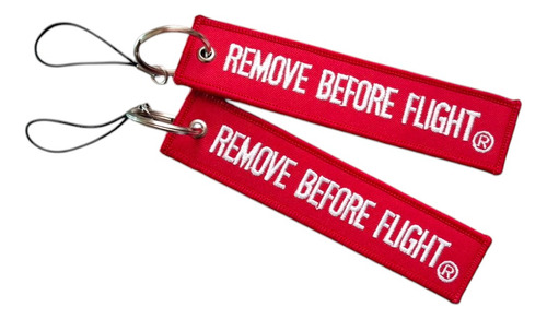Llavero Remove Before Flight Doble Vista Combo