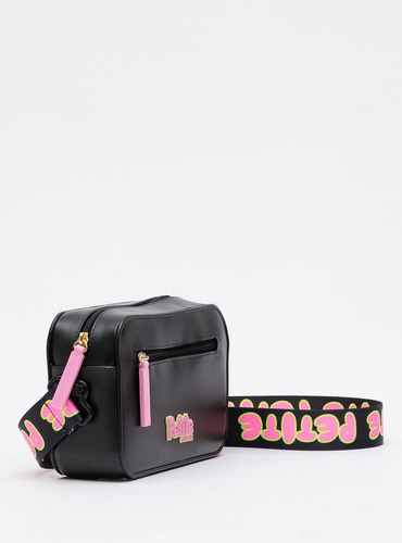 Bolsa Infantil Petite Jolie Pop Matte In Preto Pj11257in