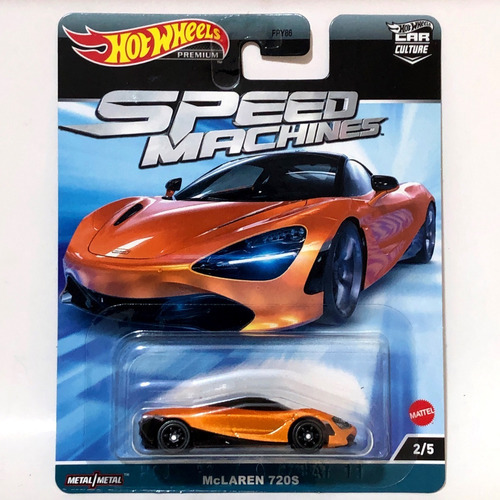 Hot Wheels Premium Speed Machines Mclaren 720s Car Culture Color Naranja