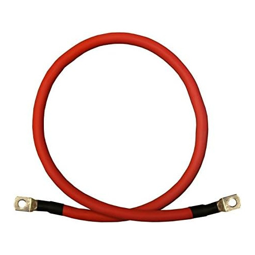 Cables De Batería De Cobre Puro Rojo + Negro De Calibr...