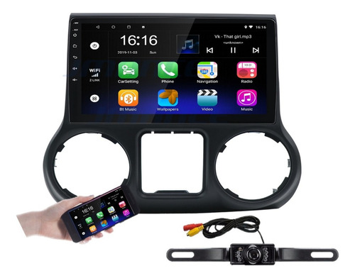 Estereo Pare Jepp Wrangler 2015-2018 Android Wifi 2+32g