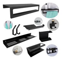 Comprar Toallero Jabonera Organizadores Accesorios Set Baño 7 Piezas
