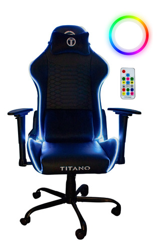 Silla Gamer Premium Con Luz Led Rgb Ergonomica Reclinable