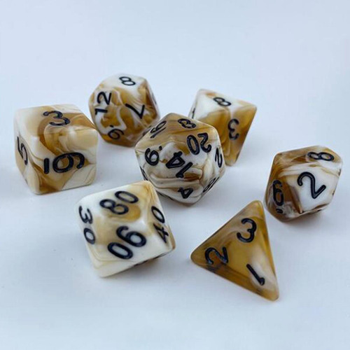 7 Uds Dados Poliédricos Coleccionables Juego De Mesa