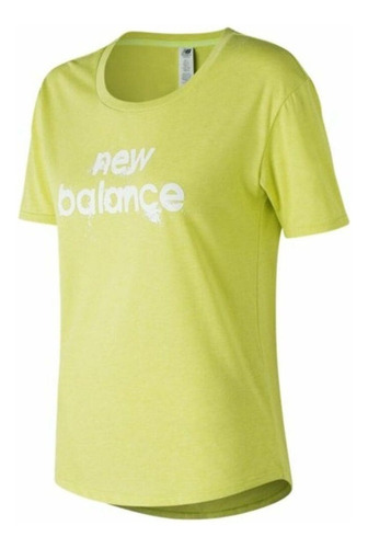 Remera New Balance Graphic Heathertech T 1w Wt73124 Asfl70