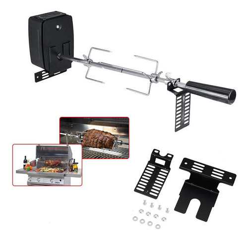 Suporte Para Motor De Espeto Rotativo Em Aço Inoxidável
