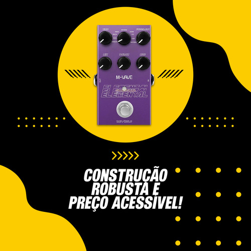 Pedal Delay Digital M-vave Elemental Vave975 9 Efeitos