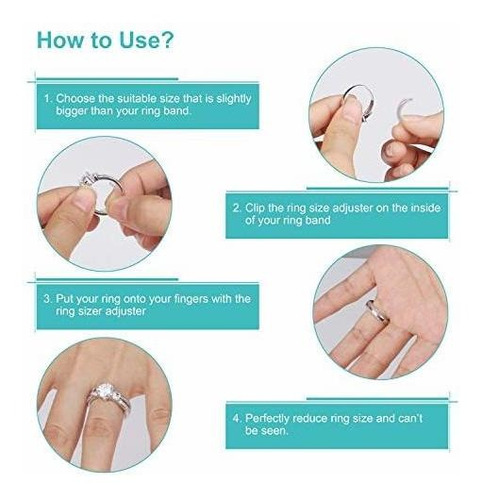 Ajustador De Tamaño De Anillo Invisible Para Anillos Suelto