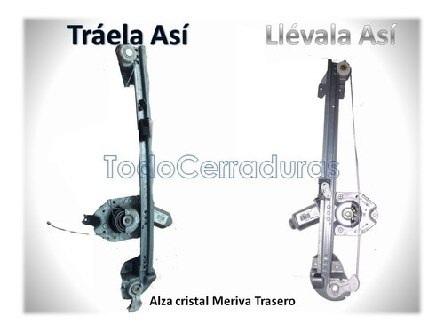 Kit Reparacion Alza Cristal  Meriva Tras Derecho Instalado