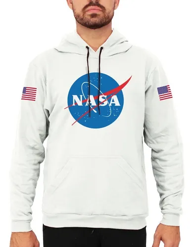 Moletom Nasa Branco MercadoLivre