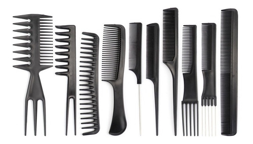 Imagen 2 de 9 de Set De 10 Peinetas Profesionales, Peluquería O Barbería