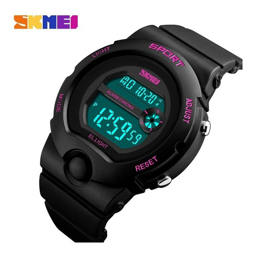 Reloj Mujer Skmei 1334 Crono Alarma Luz Sumergible Garantía