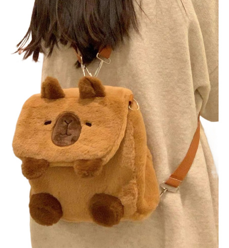 Mochila Capibara Mochila Backpack Carpicho Para Mujer Mochila Kawaii De Moda Mochila Bonita