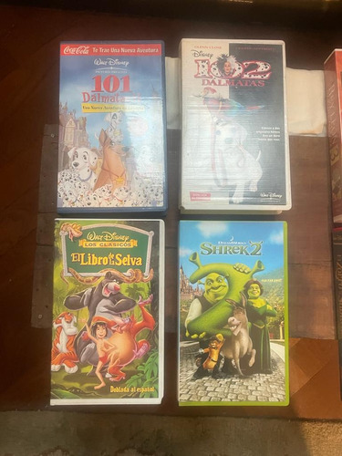 Vhs Lote De4 Titulos Ver Foto