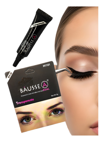 Pegamento De Pestanas Dual Bausse Sin Ardor Y Sin Humo Transparente
