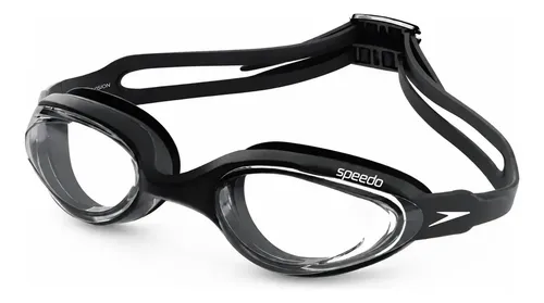 Óculos De Natação Hydrovision - Speedo Cor Preto Policarbonato Silicone UV Antiembaçante Profissional Treino Competição