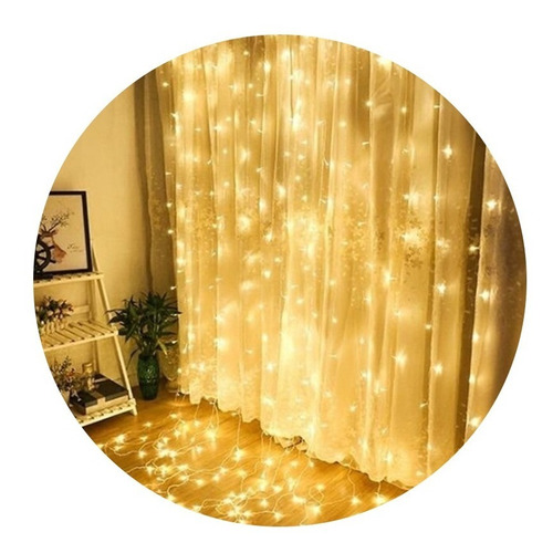 Cortina De Luz 3x3 Excelente Para Decorações Super Oferta