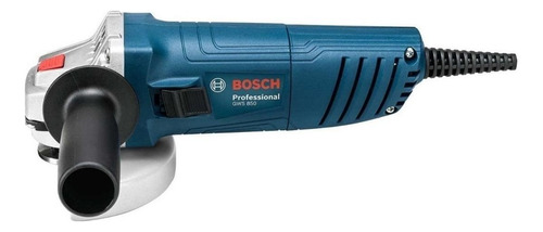 Miniesmeriladora angular Bosch Professional GWS-850 color azul 850 W 110 V + accesorio