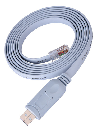 Cabo Usb Para Rj45 Usb2.0 Cat5, Console Serial Plano Para
