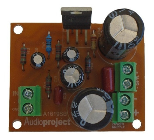 Mini Amplificador Mono 30 W / 8 Ohms Con Lm1875 Alim Simple