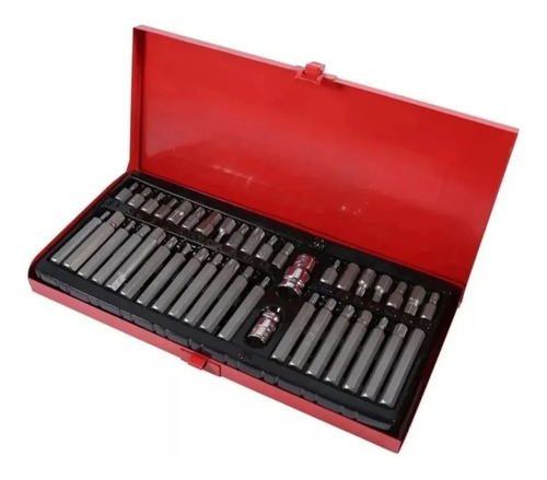 Imagen 4 de 5 de Kit Juego Puntas Corto Largo Torx Allen Hexagonal Imbus 40ps