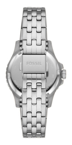 Reloj Para Dama Fb-01 Fossil Es4744 Color Plateado De Acero