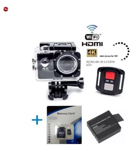 Camara Deportiva Acction 4k Ultra Hd Wifi Hdmi Sumergible