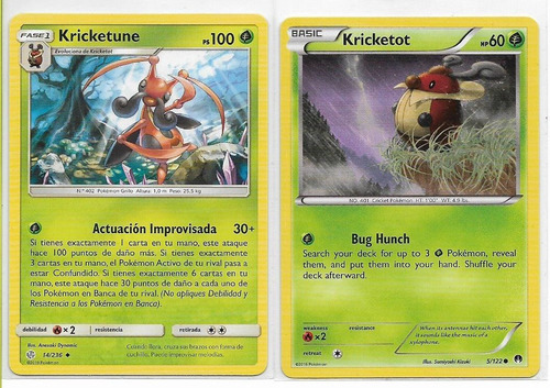 Pokémon Kricketune 14/236 Uncommon. (Usado)