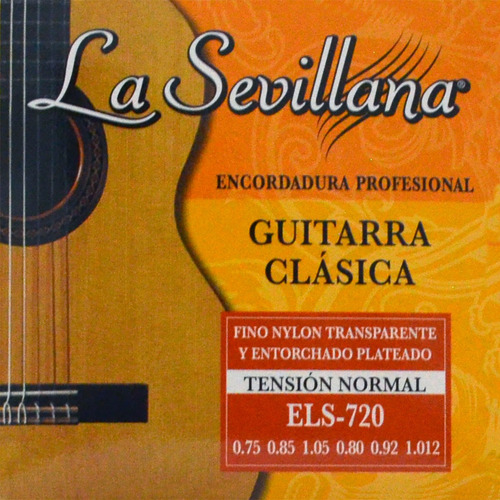 Jgo. De Cuerdas De Nylon Para Guitarra Clásica, Tensión Norm