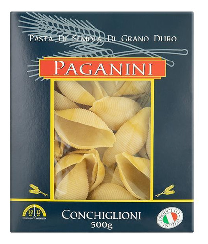 Kit 6x: Macarrão Conchiglione Paganini 500g