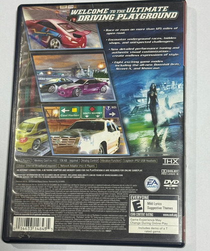 Need For Speed Underground 2-ps2 Case /manual /mídia Ruim) (Usado)