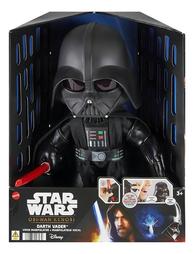 Pelúcia Star Wars Darth Vader Com Sons E Luz