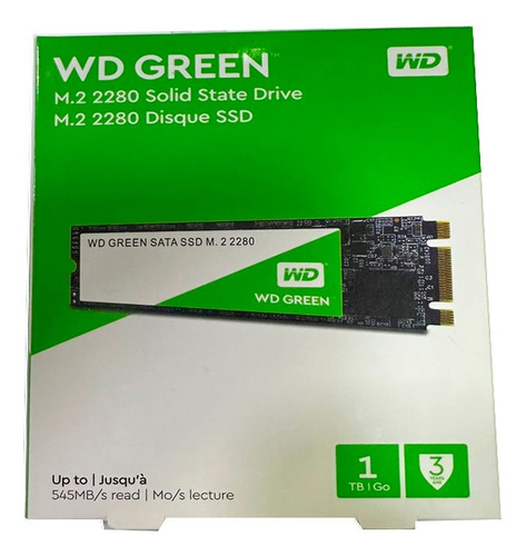  Disco Sólido Ssd Western Digital Green Wds1tb2g0b Verde 1tb