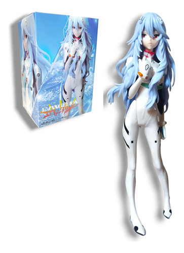 Figura Anime Accion Evangelion Rei Ayanami Cabello Largo