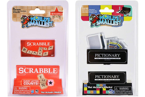 Juego De 2 Juegos Más Pequeños Del Mundo - Scrabble - Pictio
