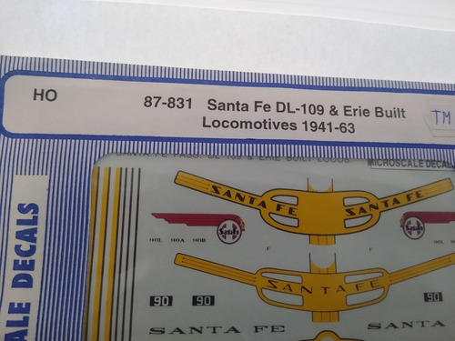 Nico Calcas D L-109 Santa Fe & Erie Microscale H0 (cve 22)