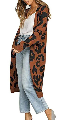 Suéter De Punto Con Estampado De Leopardo, Moda Creativa
