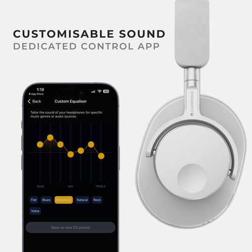 Auriculares Cambridge Audio Melomania P100 Bluetooth Blancos