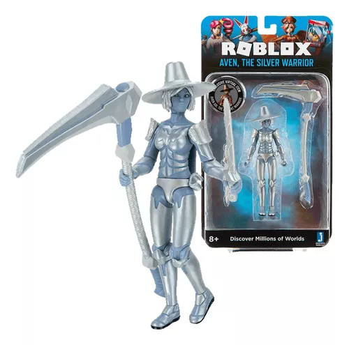 Figura Roblox - Aven Silver Warrior e Acessórios + Código - Sunny - Bonecos  - Magazine Luiza