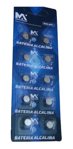Bateria Alcalina Ag1 Sr621 Lr620 Ag1 Lr621 Lr60 364 50 Peças