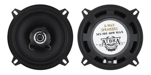 X2 Parlante Auto 13cm Redondo 60w Coaxial 2 Vías Hifi 213022