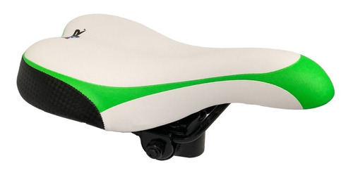 Asiento Para Bicicleta Infantil Blanco Verde Fluorecente Vzr