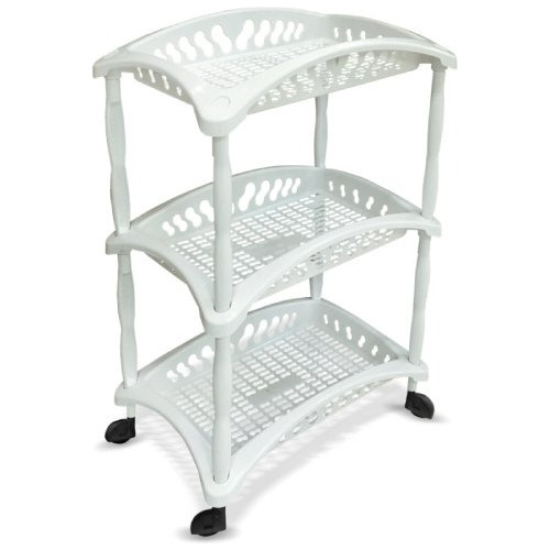 Frutero Organizador De Cocina Baño Carro 3 Estantes Plastico